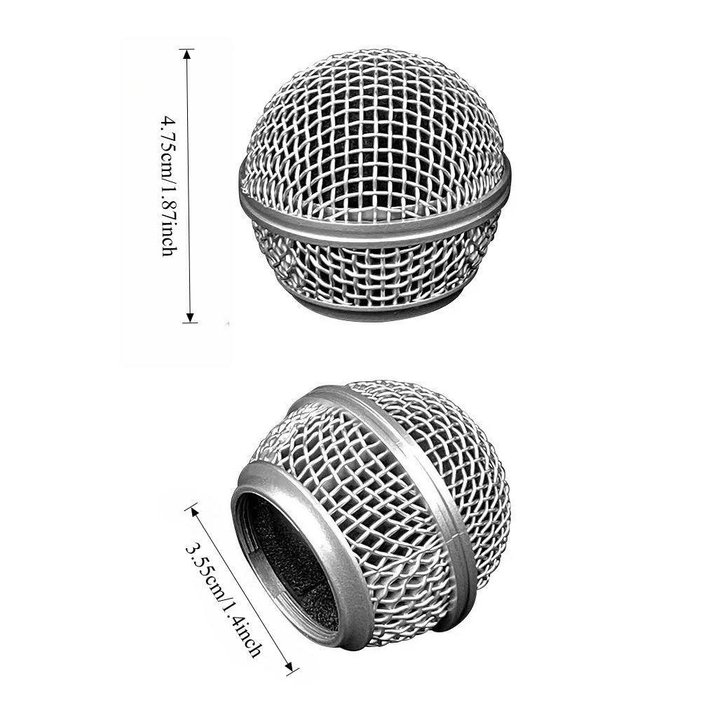 2/4-Pack High-Quality Microphone Windscreen, Featuring A Metal Mesh Cover with High-density Foam Lining