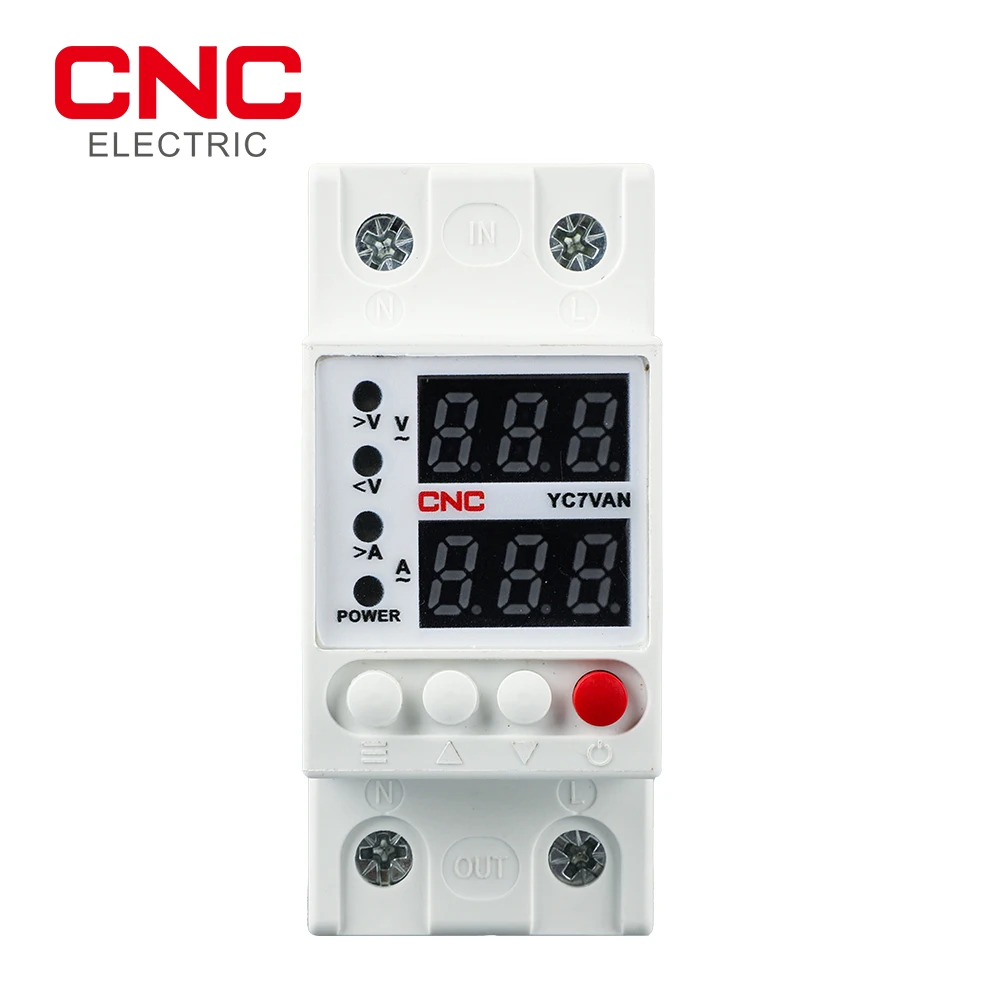 

YC7VAN-40A/63A Din-рейка, регулируемое реле защиты от перенапряжения и пониженного напряжения, реле защиты от перегрузки по току Limi