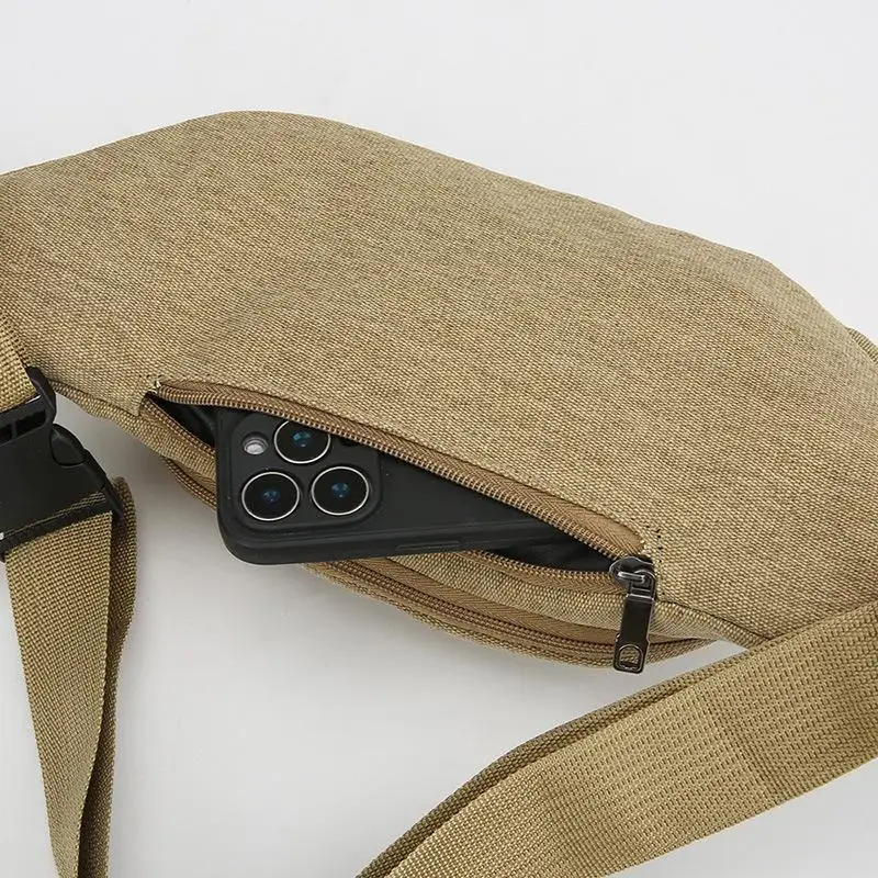 Lässige Canvas-Gürteltasche Hüfttasche Handytasche Bananentasche Bauchtasche für Herren – Detail 4
