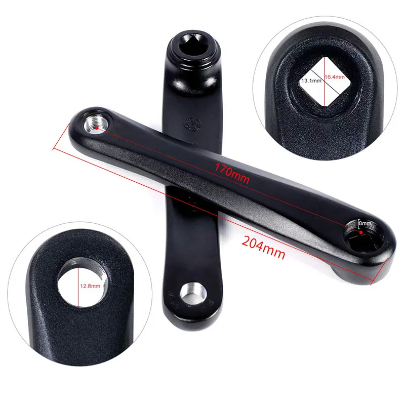 Crank Arm Cranksets Electric Bicycle Crank Mid Drive Motor Cranks Parts Mid Motor Accessary for BBS01 BBS02 Cranksets