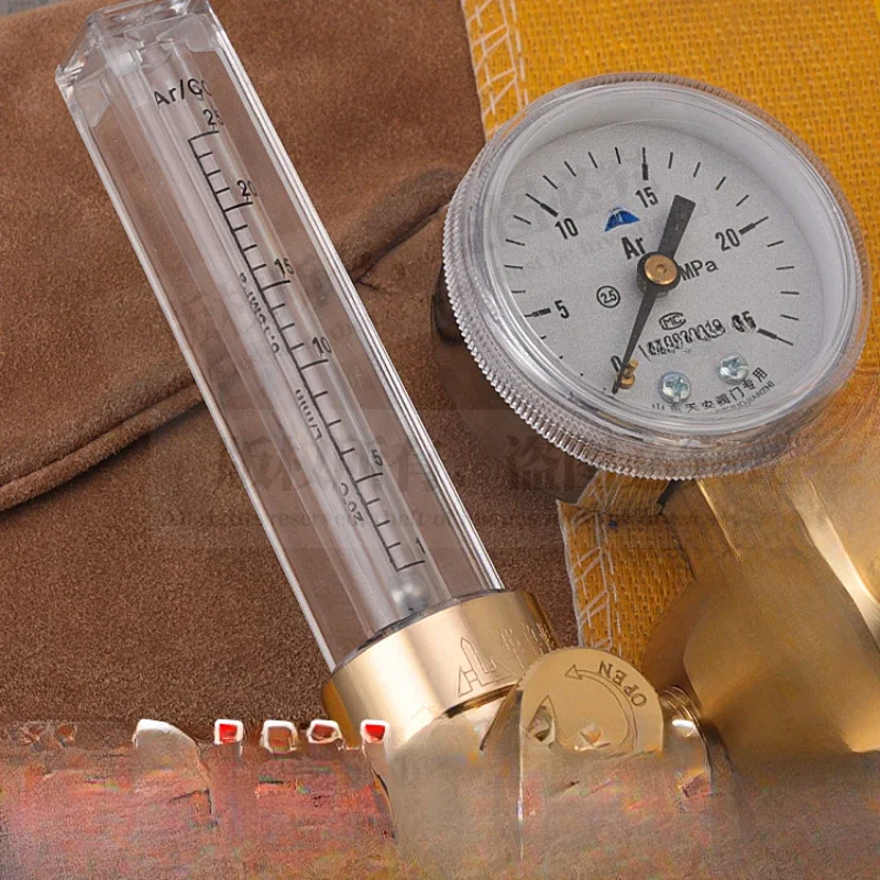 

Machine argon arc gas flowmeter pressure reducer YQAr-01A all-copper argon arc welding pressure gauge