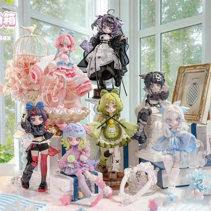 In stock  Hexagonal Box Series 12 Point Bjd Blind Box In Stock Cute Trendy Play Mobile Doll Desktop Decoration Birthday Gift
