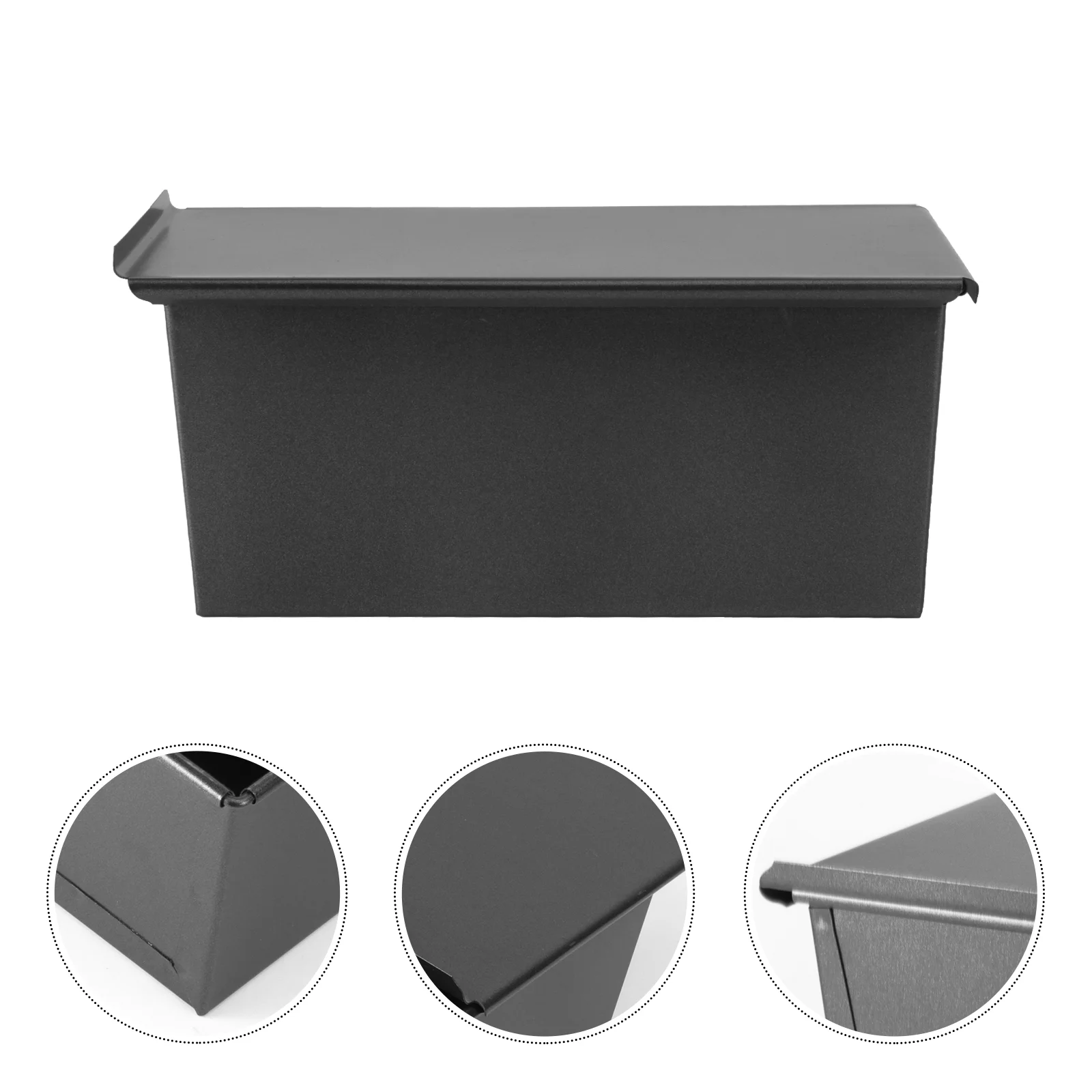 

Black Pullman Loaf Pan Bakeware Bread Toast Oven Baking Pans Nonstick Tins with Lid Dutch