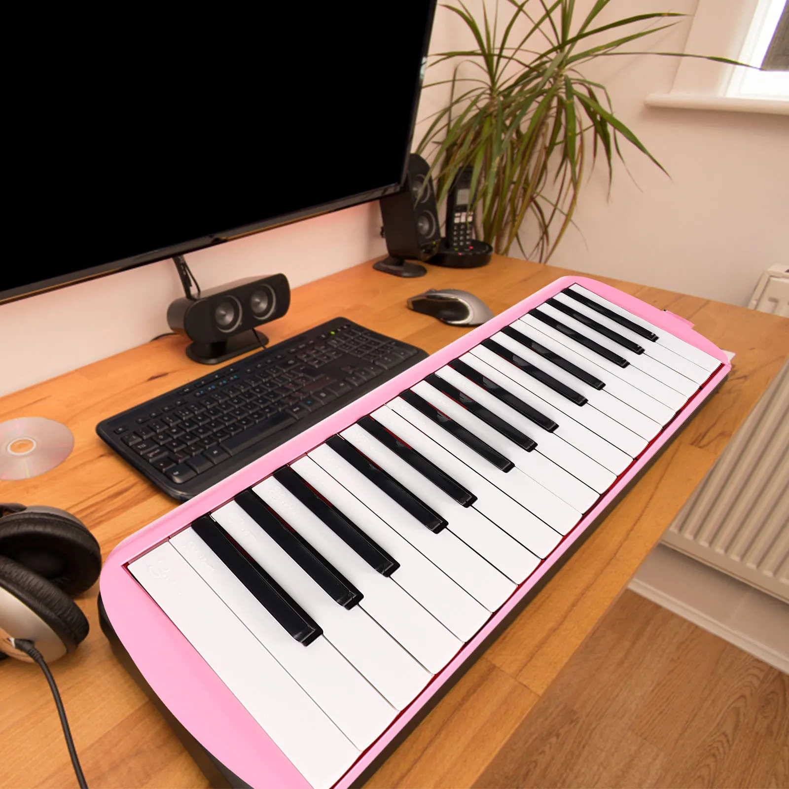 

32 Keys Melodica Instrument Professional For Beginners Kids Adults Portable Air Piano Keyboard With Mouthpieces Durable Musical