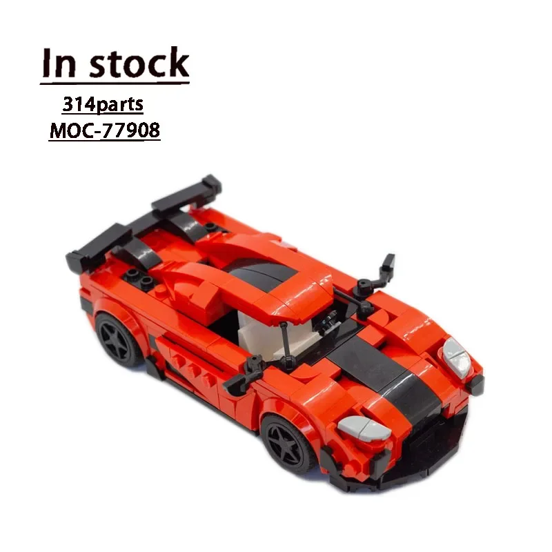 

MOC-77908 New Supercar Splicing Assembly Building Block Model MOC Creative Building Block Model Children's Birthday Toy