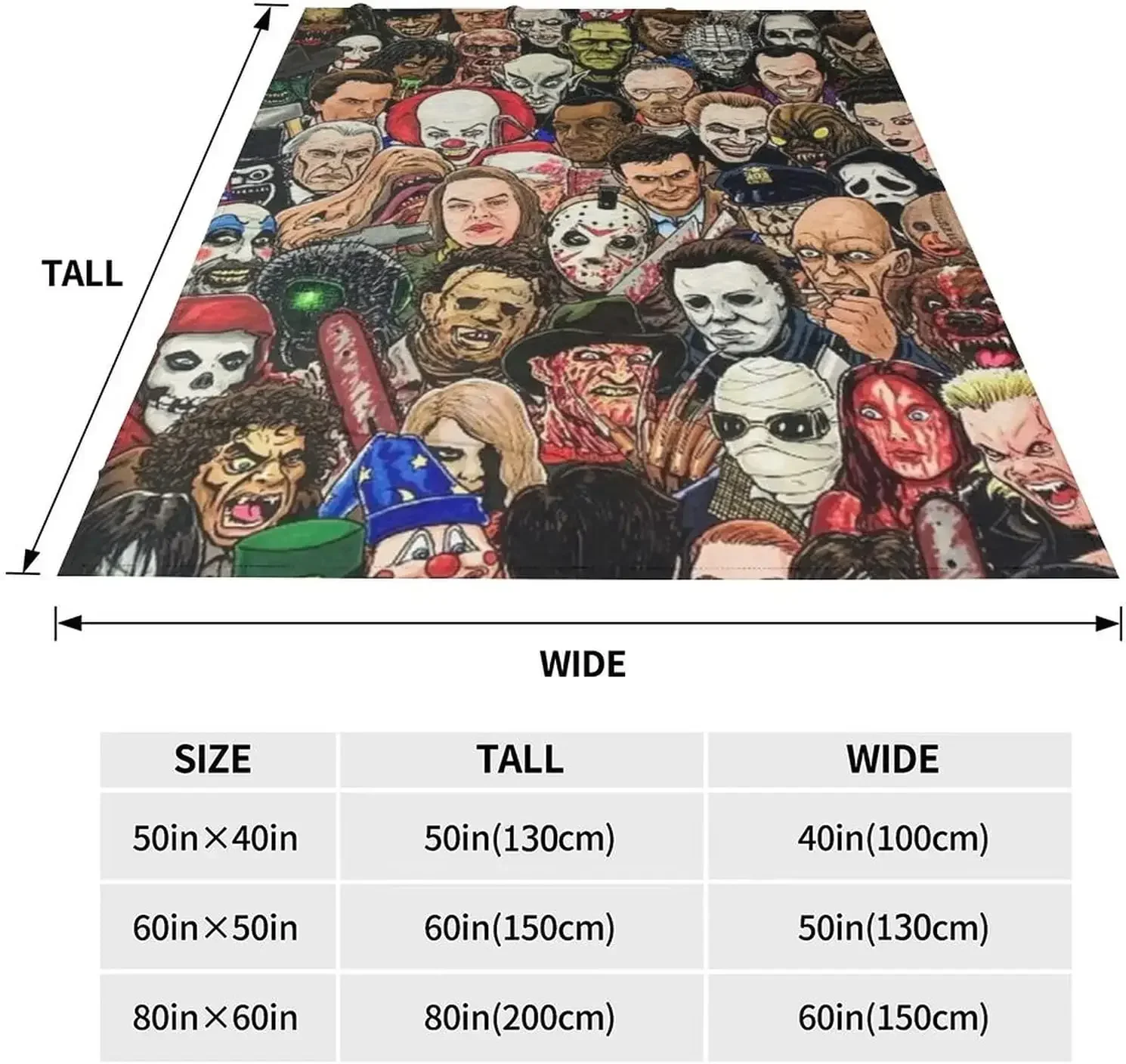 مايكل مايرز-بطانية رمي ، مايكروفايبر قطيفة ، بطانيات هالوين ورمي للأريكة ، تكييف هواء سميك ، السفر #2