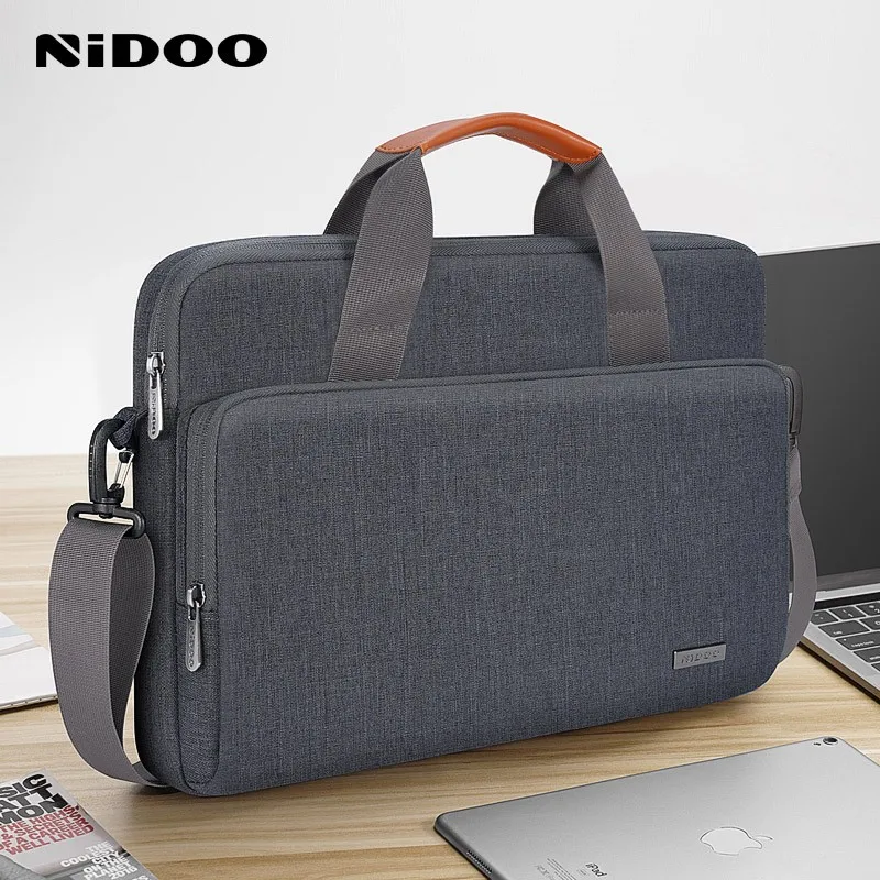 NIDOO Laptop Bag For Macbook Pro Air 13.3 14 15.6 17.3 Inch Computer Shoulder Bag Briefcase Waterproof Notebook Cover Carry Case