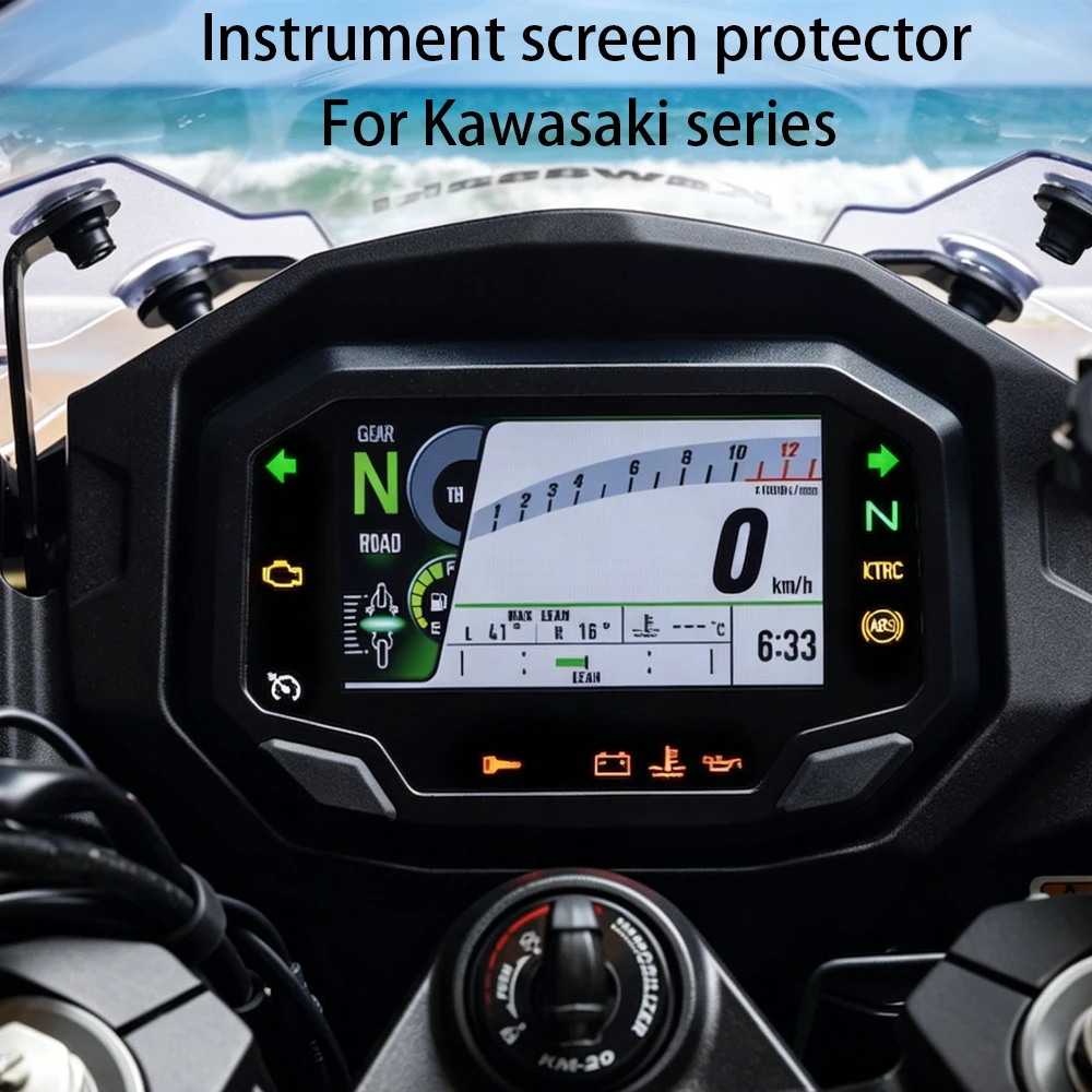 Image of Für Kawasaki Z1000SX Z650 Motorrad TFT-Display-Schutzfolie Z900 Z500SE ZX10R ZX-6R ZX-4R Bildschirmschutz Instrumentenfolie