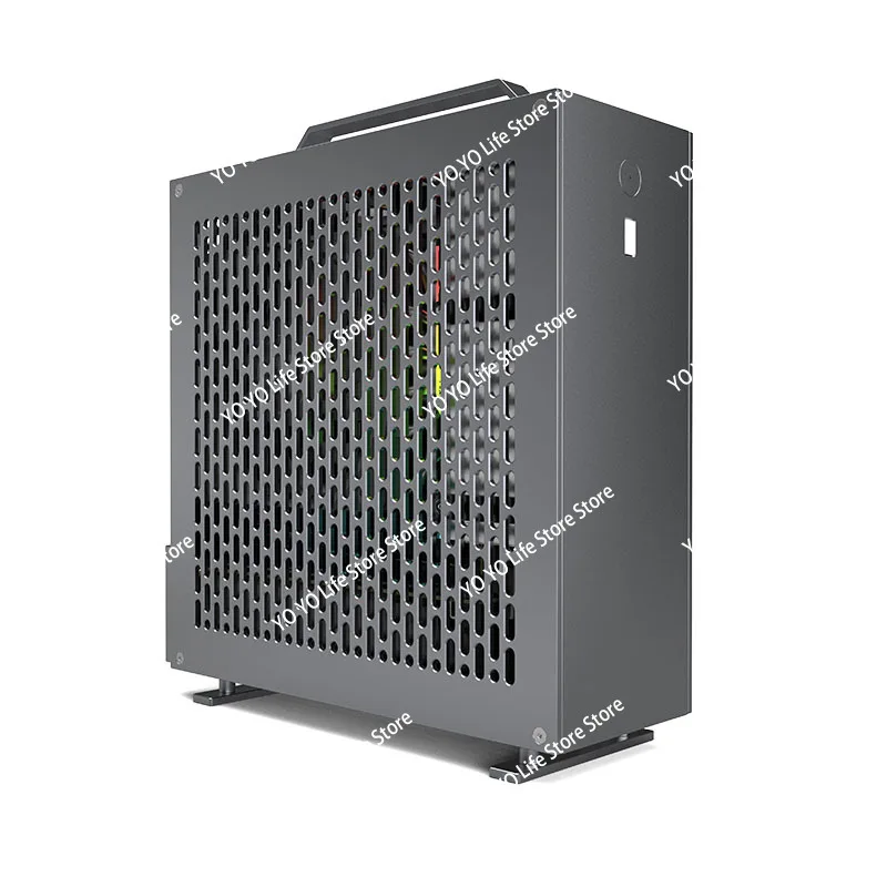 5-liter mini A24-V5 dual slot single display 1u power itx chassis, double-sided chamfering