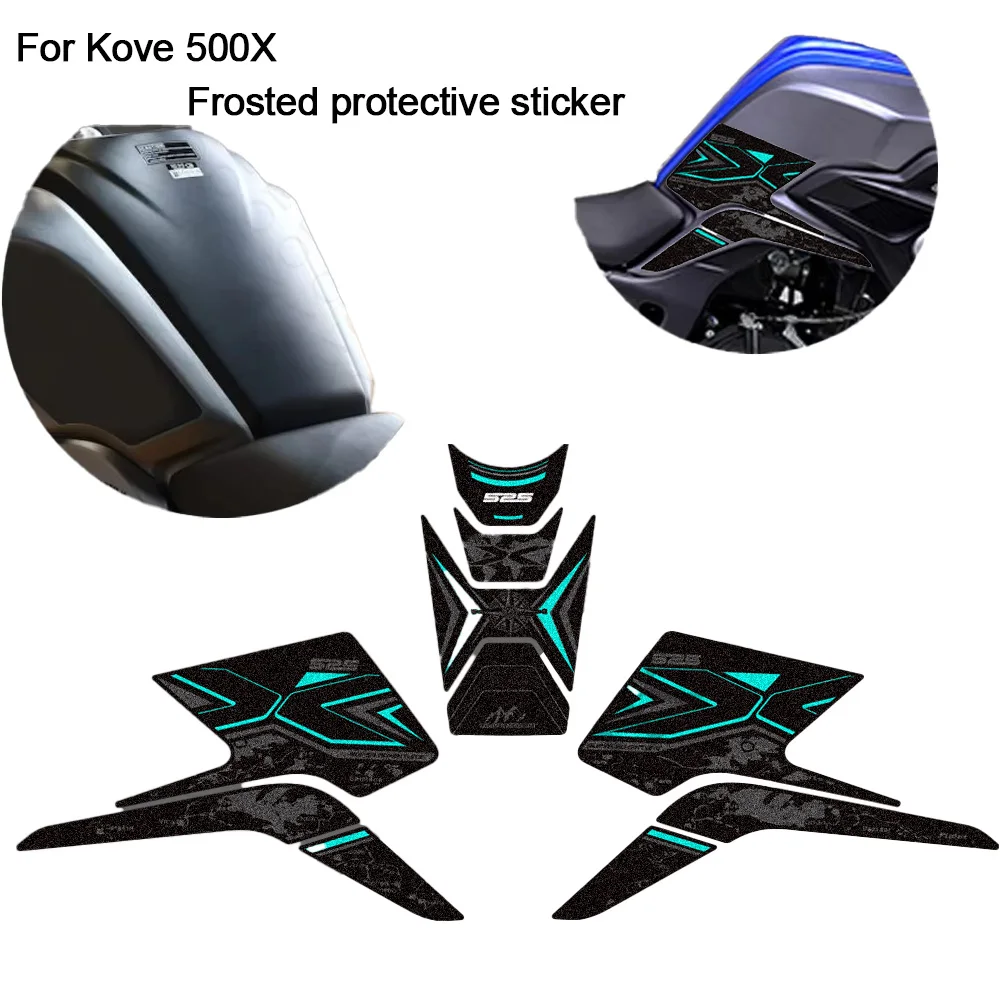 

For Kove 500X 510X 525X 500 510 525 X Adventure ADV Explore Side Grips Gas Fuel Oil Knee Tank Pad Stickers Decals Protector