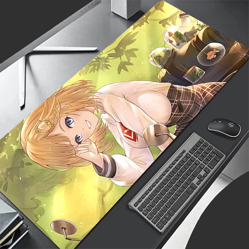 

Anime HD Print Mouse Pad Gaming Hololive Watson Amelia Mousepad Rubber Computer Desk Mouse Mat Gamer Non-slip Keyboard Pad
