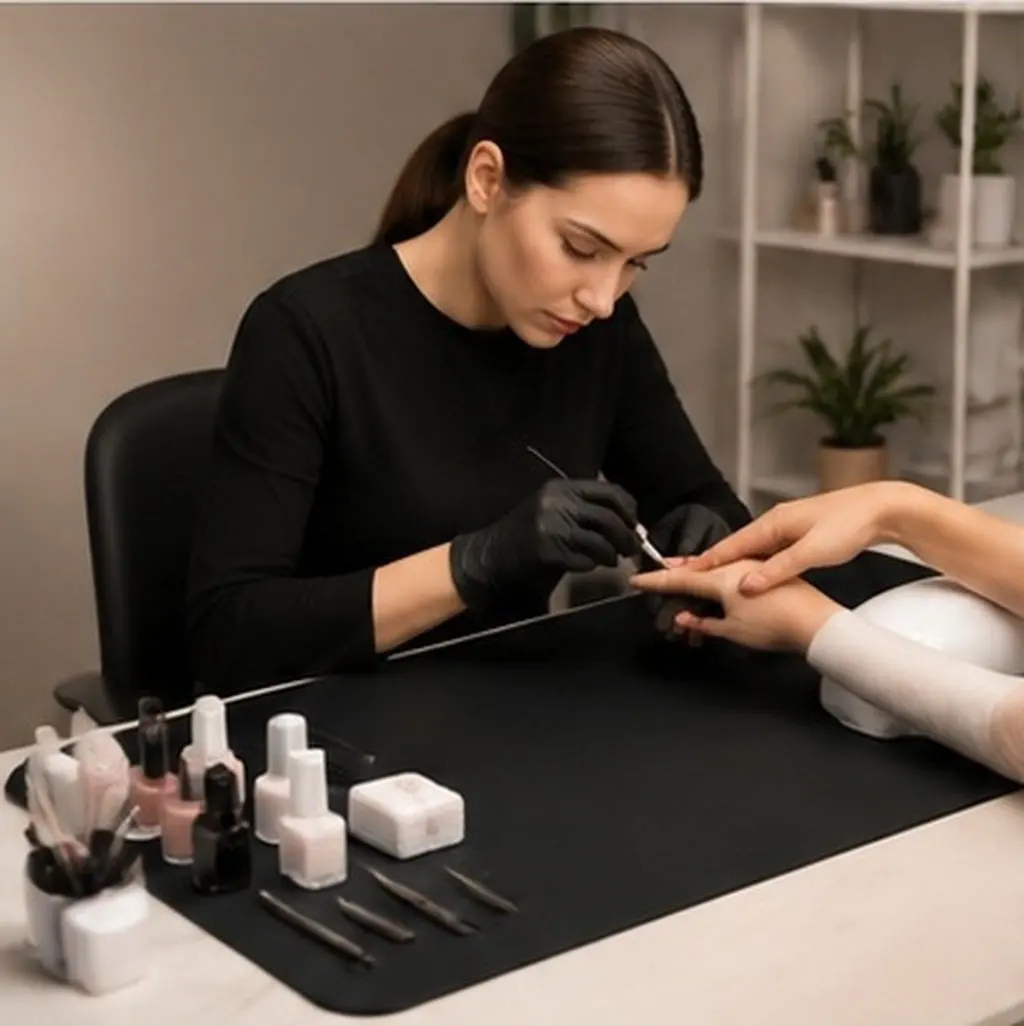 Nail Manicure Art Tool Halloween Christmas New Year Nail Art Table Mat Nail Tech Desk Mat Nail Tech Table Mat Nail Desk Mat