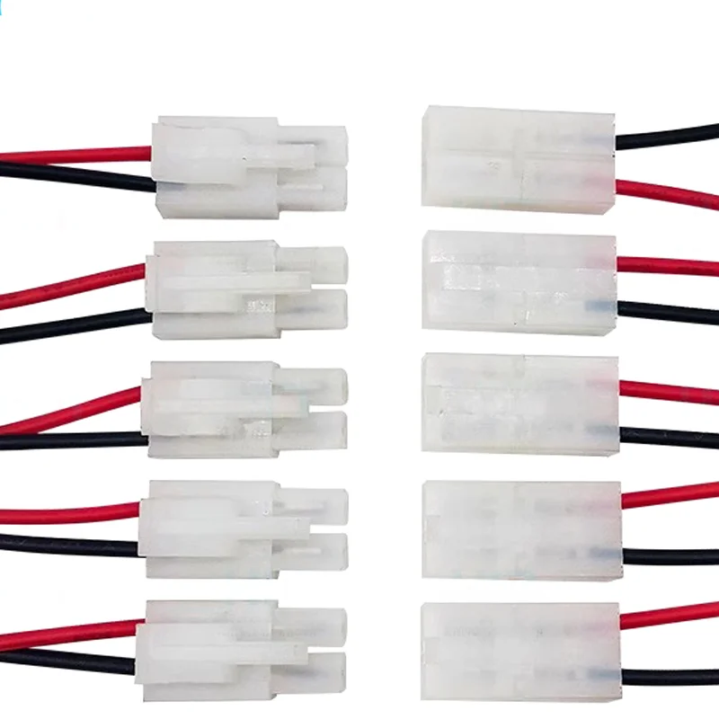 1 Pairs Tamiya Big Style 1P/2P/3P/4P Battery Connector Male & Female Plug with 16AWG Silicone Wire Adaptor for RC Plane Car