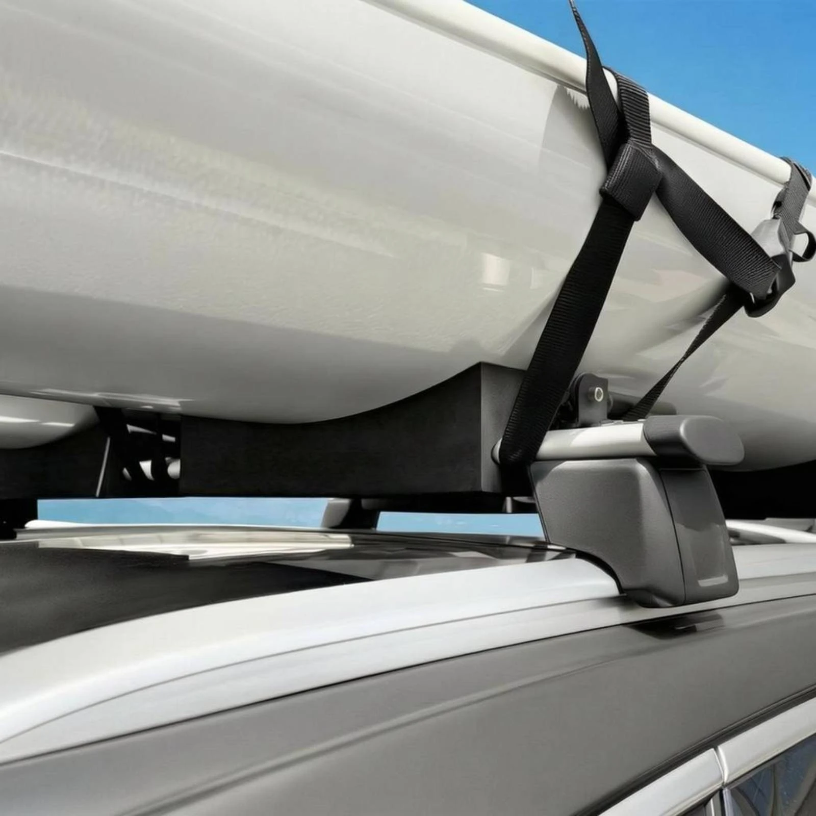 2 Pieces Foam Roof Pad High-Density Strapping Kayak Roof Pad Board Carrier Wear-Resistant Car Accessory Non-Slip