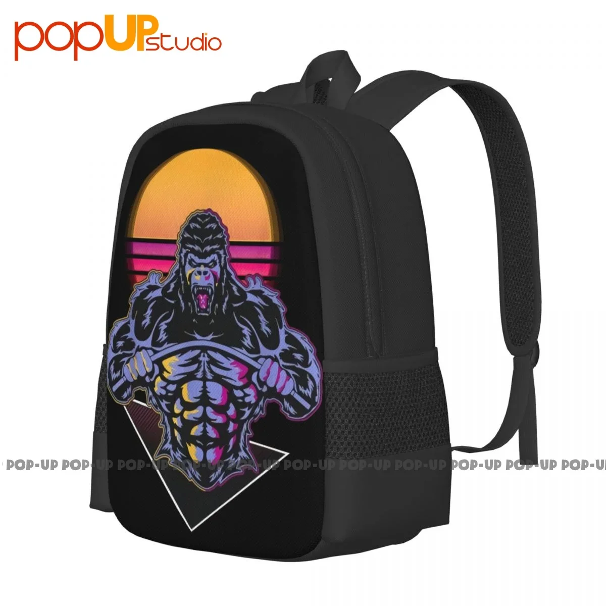 Bodybuilding Gorilla Backpack Large Capacity School Softback Storage Bag Clothes Backpacks