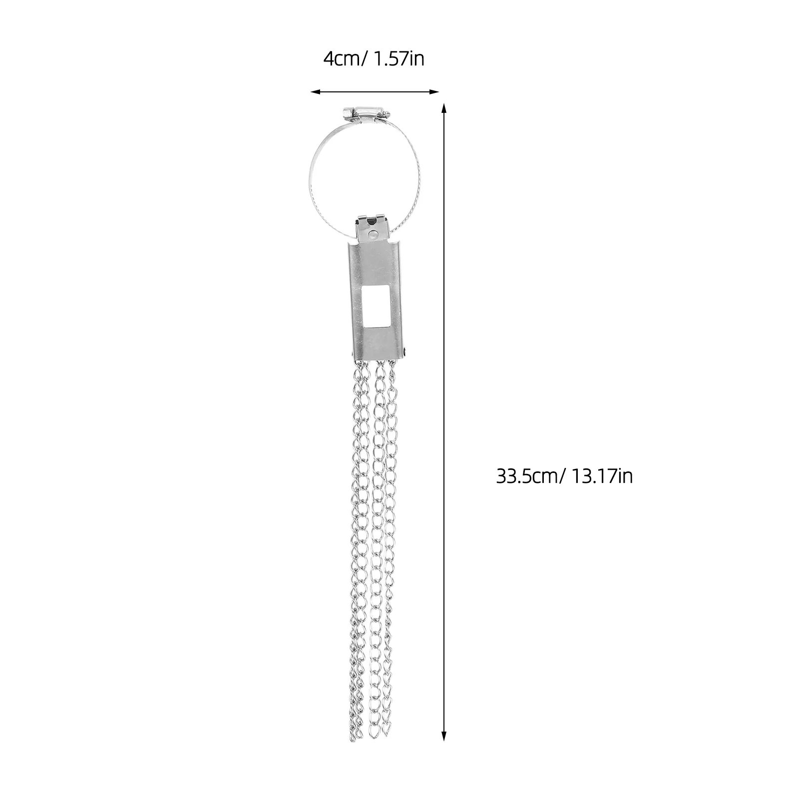 4 Units Car Static Eliminator Strong Metal Chain Anti Static Tail Strip for Effective Ground Discharge Electrostatic Belt Use