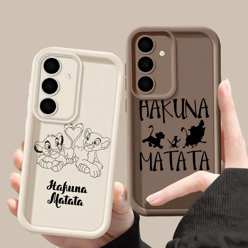 

The Lion King HAKUNA MATATA Disney S26 Ultra Case For Samsung Galaxy S26 S25 S24 S22 S23 Ultra S21 Plus S20 S25 FE 5G Soft Cover