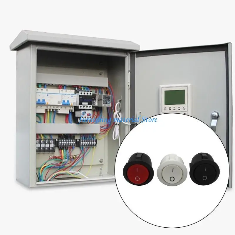 Y5GD 10pcs Rocker Rocker Switches com três cores para barcos e dispositivos domésticos