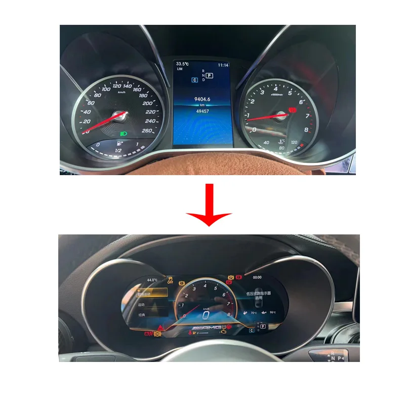 

New Dashboard Liquid Crystal Display For Mercedes-Benz C Class GLC X205 X253 2019-2023 Models