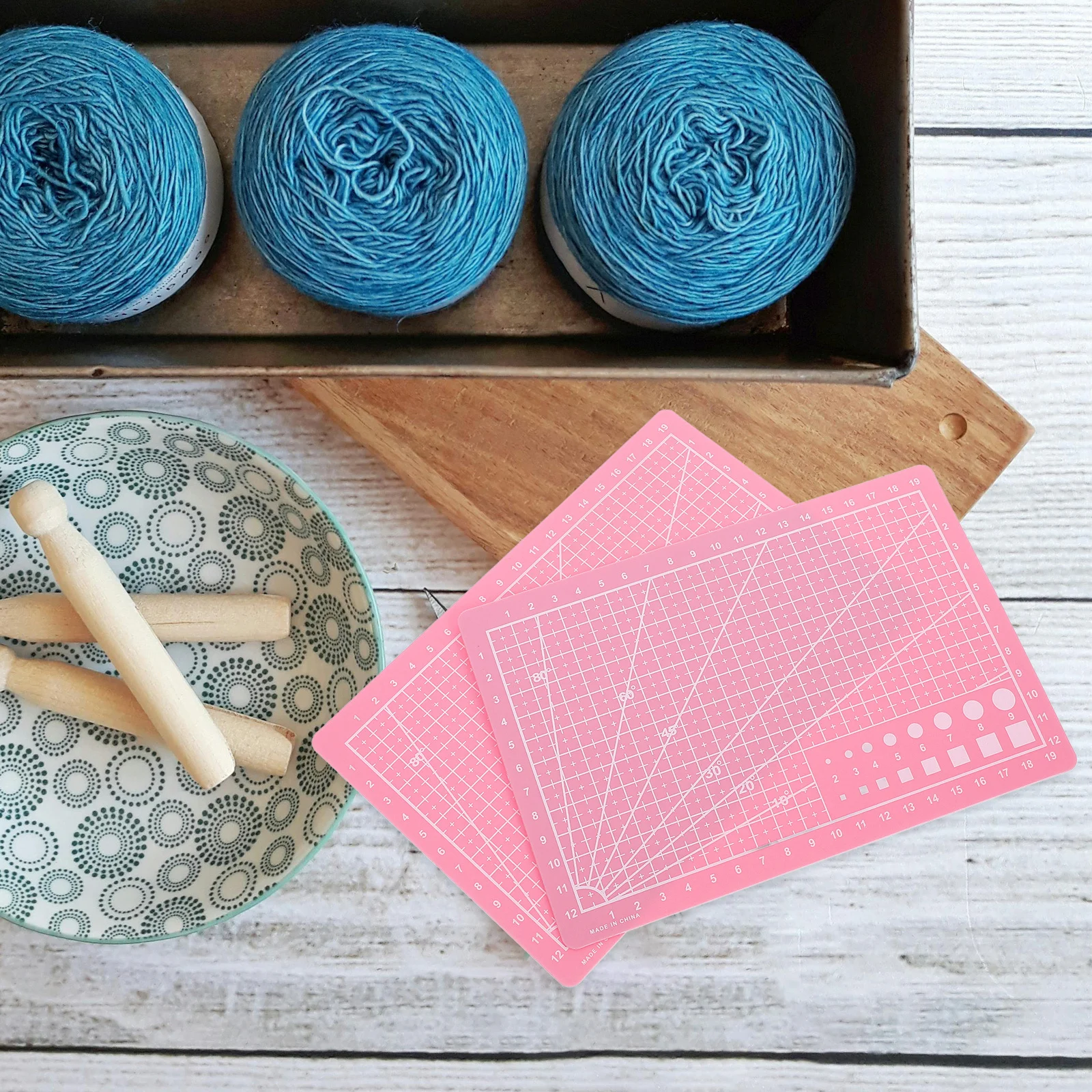 2 قطعة حصيرة القطع على الوجهين A5 حجم الشفاء الذاتي البلاستيكية سطح الخياطة صياغة مشاريع ذاتية الصنع سكرابوكينغ الوردي متري قطع حصيرة