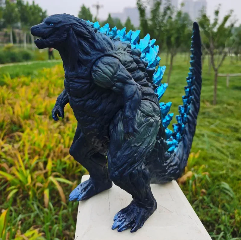 2024 New Godzilla VS King Kong Action Anime Figurie Large Godzilla King Ghidorah Soft Glue Monster Doll Model Ornaments Toys