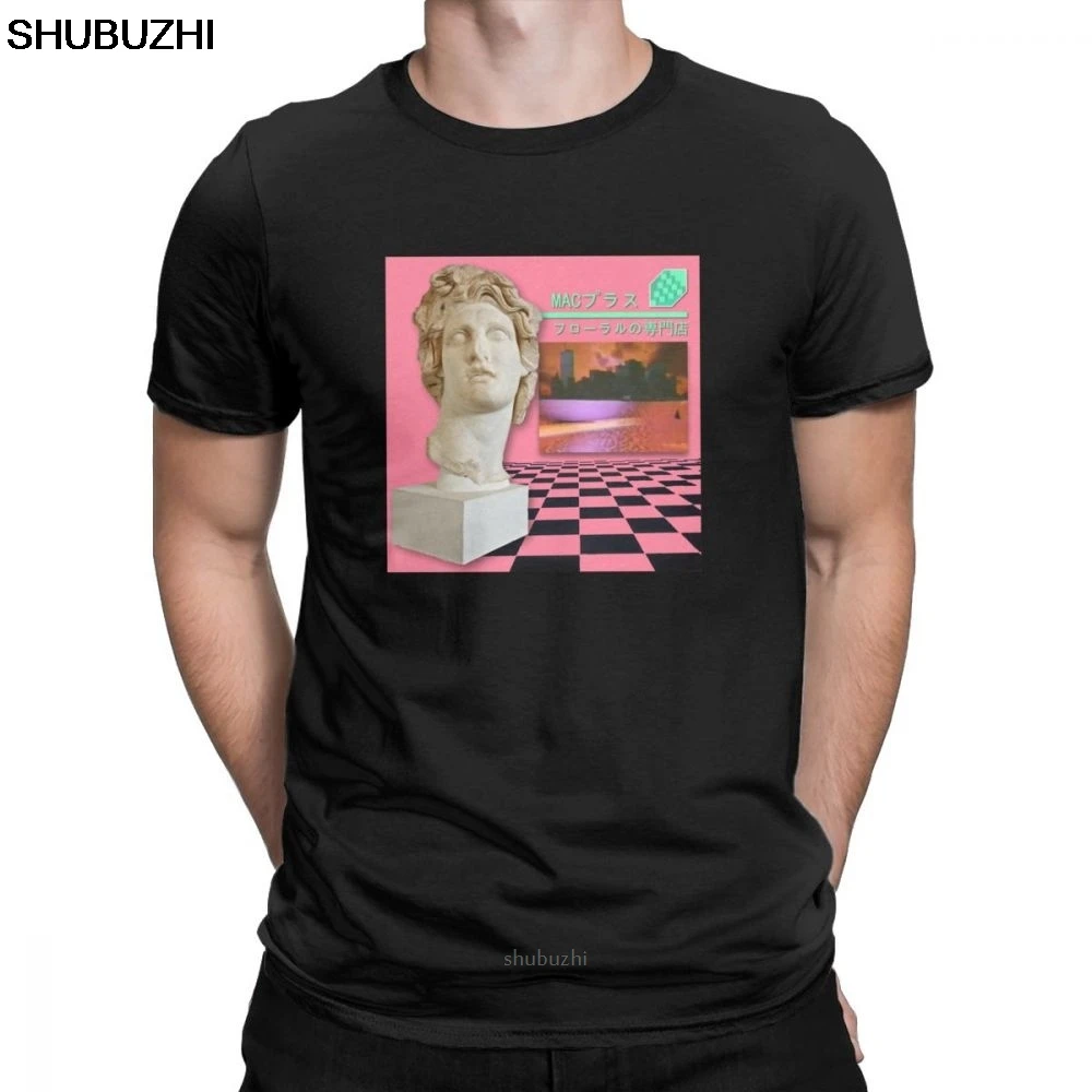 Men's T Shirts Macintosh Plus Floral Shoppe Leisure Short Sleeve Tee Shirt Crew Neck Tops Cotton Printed T-Shirt sbz8111