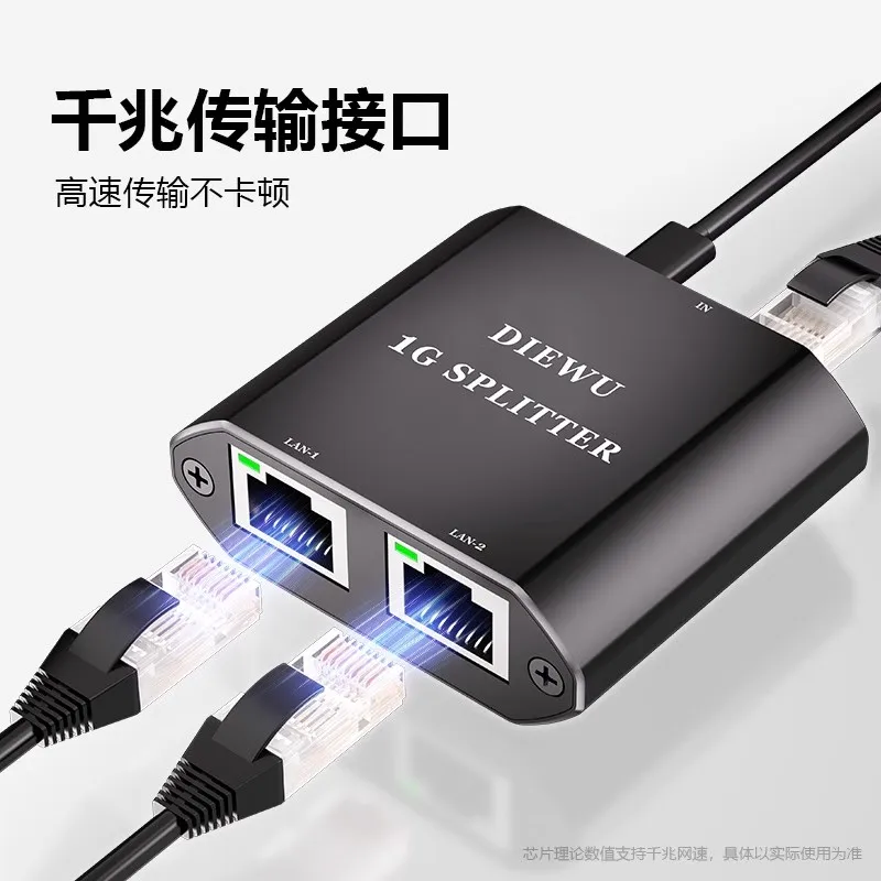 10 قطعة 3 منافذ شبكة كابل الفاصل 10/100/1000Mbps غير المدارة إيثرنت التبديل MDI/MDIX عبر كشف المحمولة التبديل يدعم