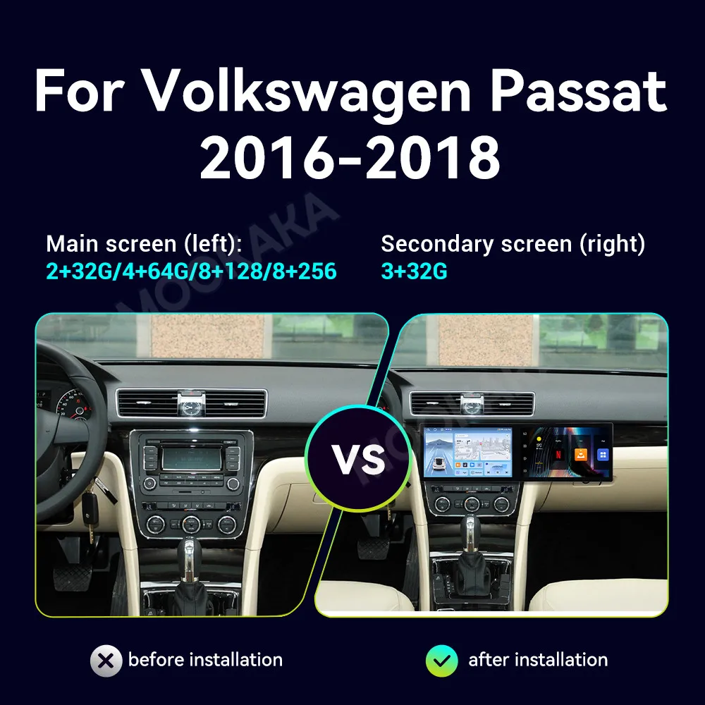 11.5 Inch Screen Car Radio For Volkswagen Passat 2016-2018 Android GPS Navigation Multimedia Video Stereo Receiver Head Unit