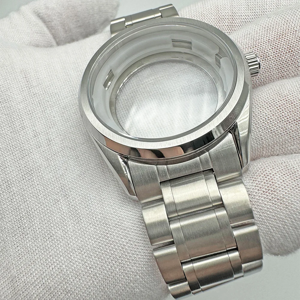 ساعة ميكانيكية GS 39.5 ملم مناسبة لحركات NH35/NH36 33.5 ملم ملحقات تركيب القرص