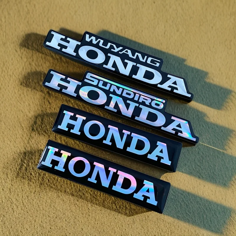 

2PCS Motorbike Honda logo header sticker windscreen Honda sticker 3D logo Instrument Decals