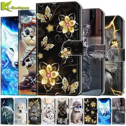 For Samsung A16 A36 Case Cat Tiger Animal Painted Wallet Phone Case for Samsung Galaxy A16 A26 A36 A56 5G Case Cover Funda Coque