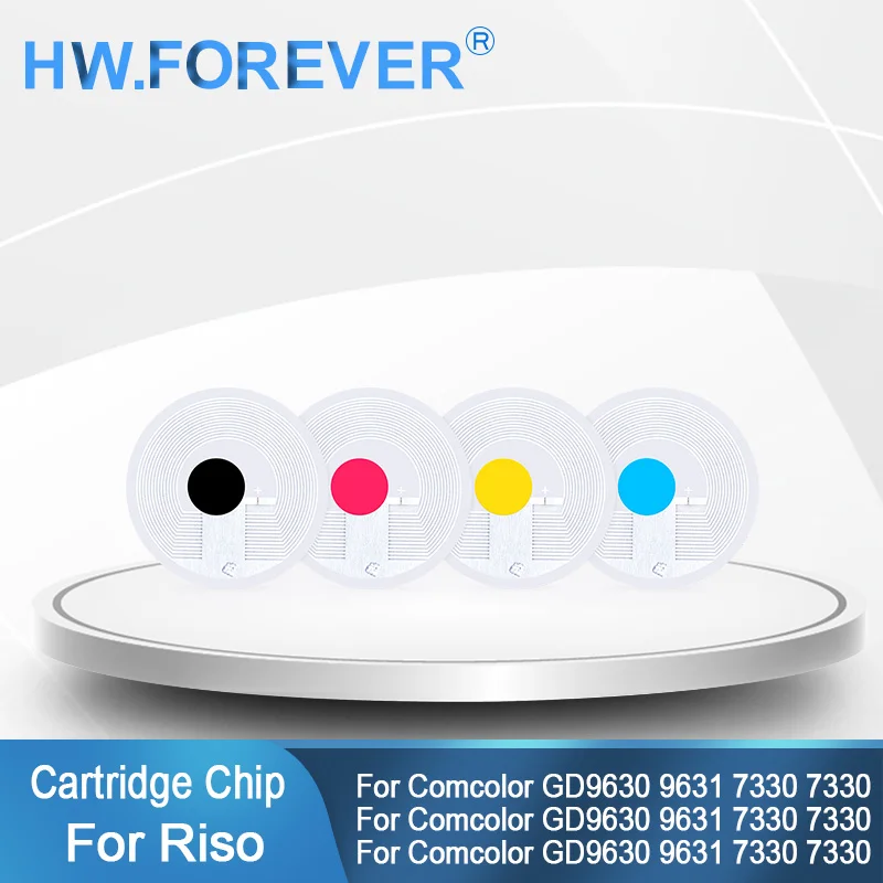

For Riso S-7280 S-7281 S-7282 S-7284 S-7313 Cartridge Chip For Comcolor GD9630 9631 7330 Printer Disposable One Time Chip