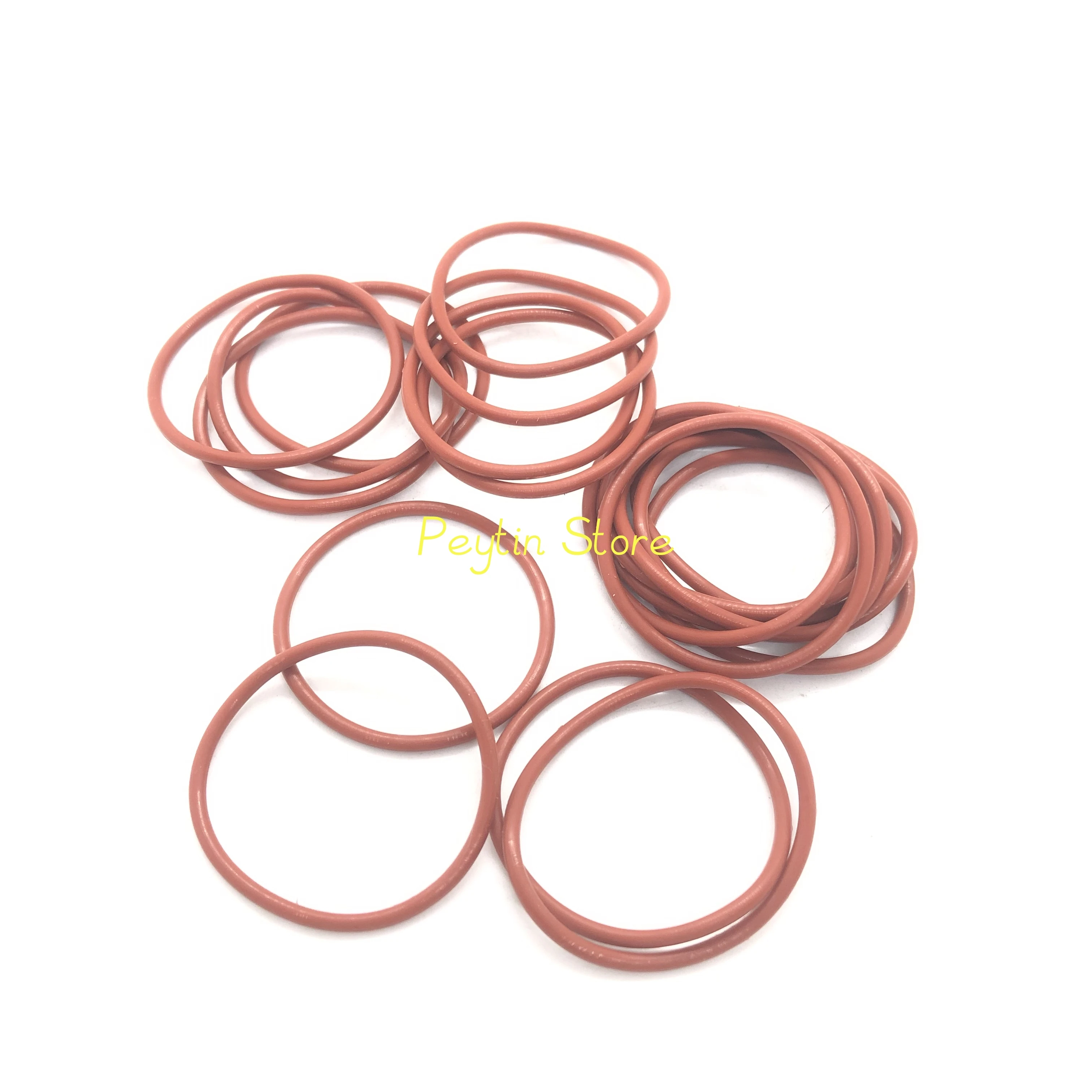 

10/20/50/100Pcs OD 7/8/9/10/11/12/13/14/15/1~54/55x2.5mm Red VMQ Silicone O-Ring Sealing Ring Washer Gaskets