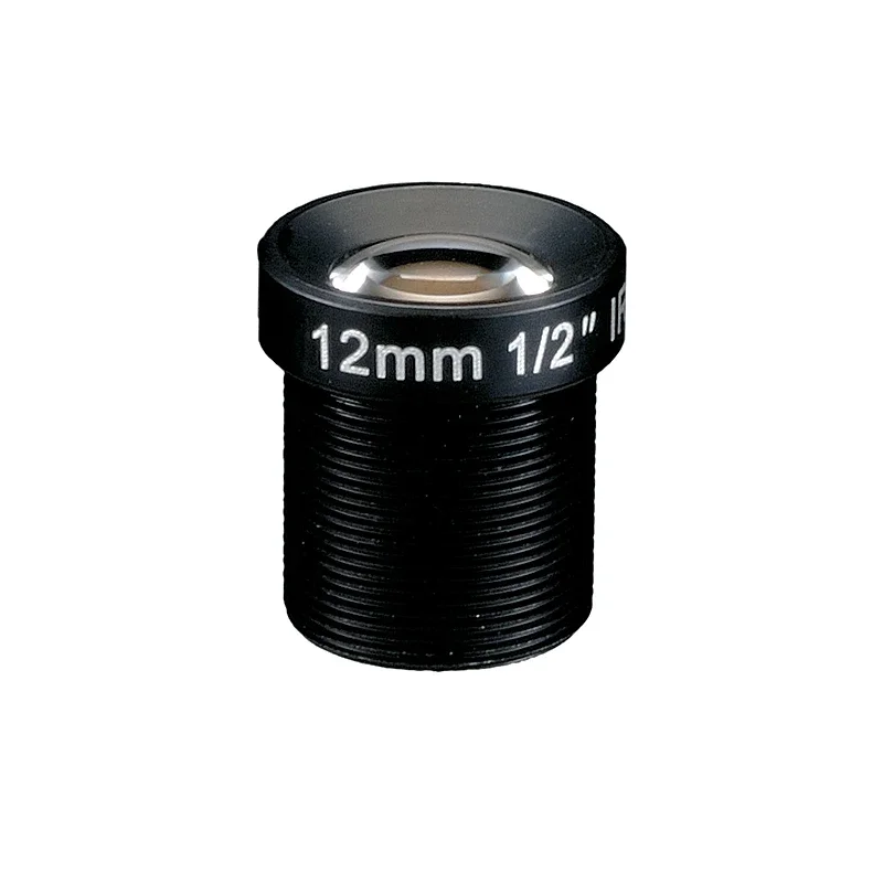 

12mm Low Distortion Lens 1/2" 5MP F1.8 M12 CCTV Lens S-Mount Board Lens For CCTV High Quality IP Security Camera SL-0087
