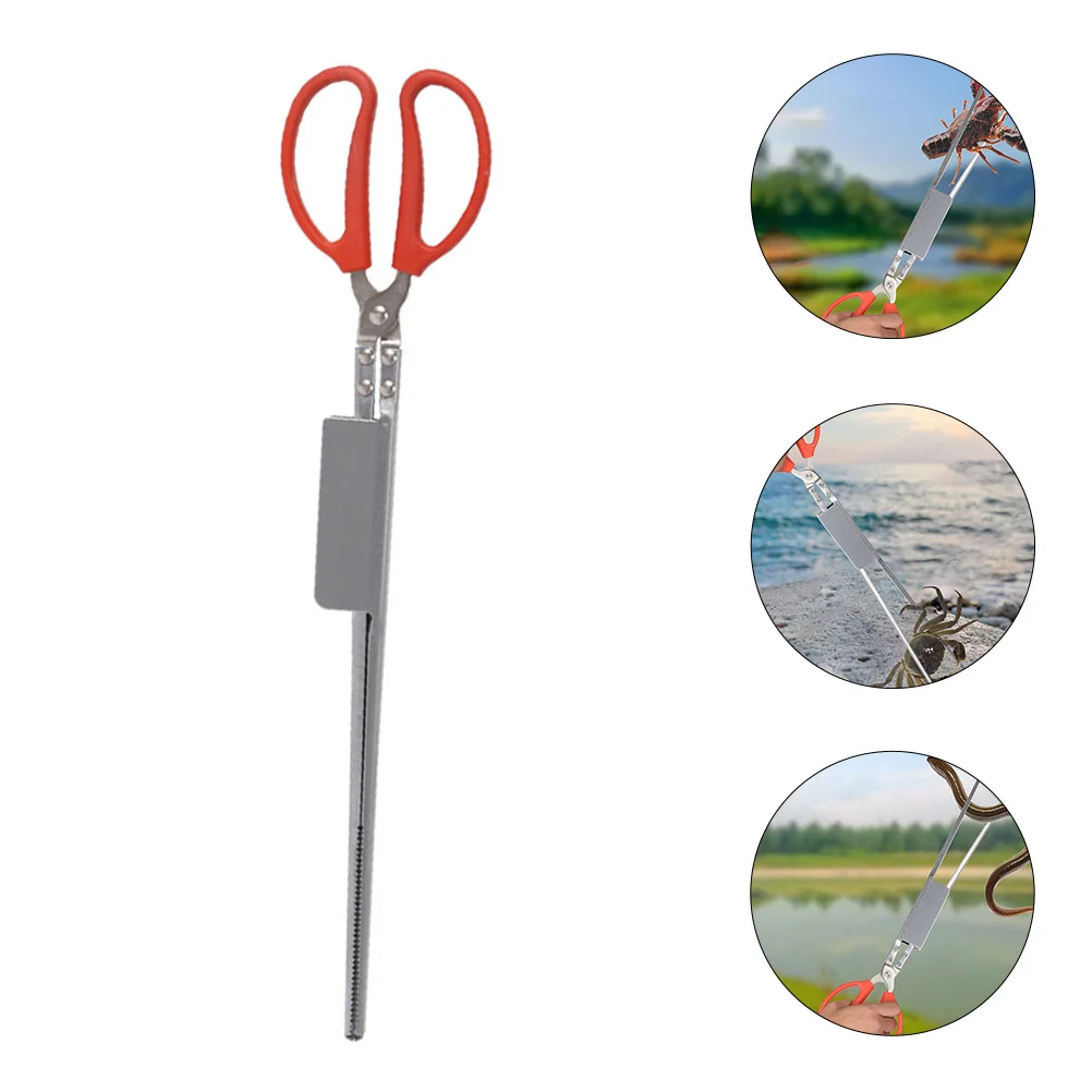 

Heavy Duty Eel Clamp Stainless Steel Crab Tong Multi-Function Clip for Picnic Hiking Backyard Barbecue Loach Handling Tool