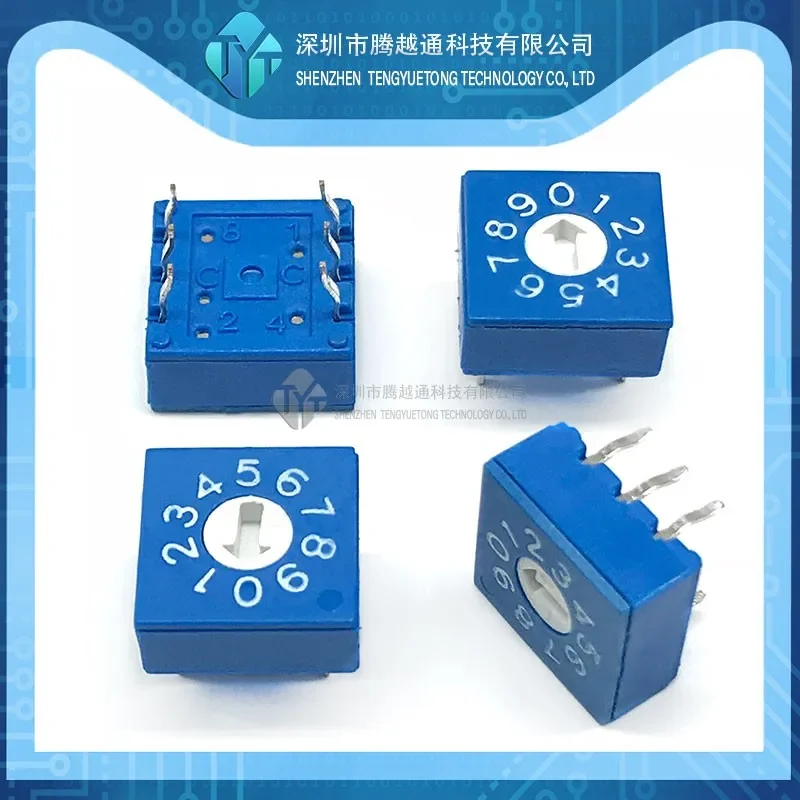 

5PCS/lot 0-9 Rotary Encoding Switch DIP Switch 10 Position PCB Encoding Switch 8421C Positive Code 3:3