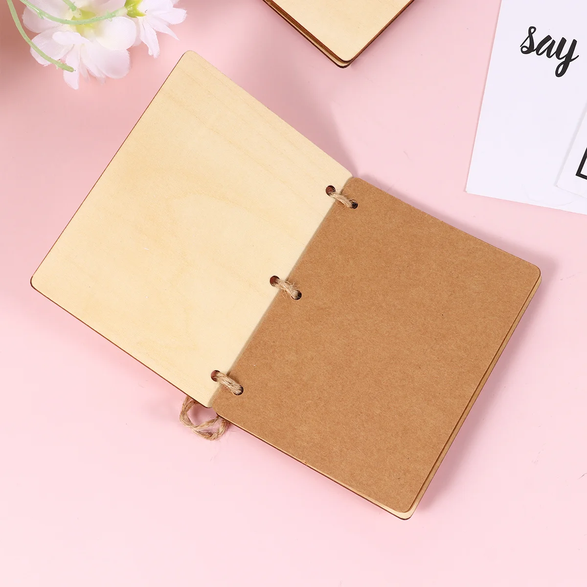 

1 Pair Wooden Vows Booklets Rustic Wedding Vow Books Custom Vows Notebook Sturdy Recycled Keepsake Gift For Bride Groom