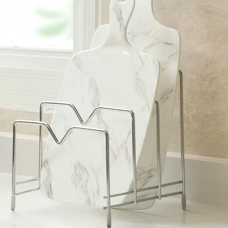 Держатель разделочной доски из нержавеющей стали WJ915 — кухонный органайзер для разделочных досок, крышек и аксессуаров, компактная полка для хранения