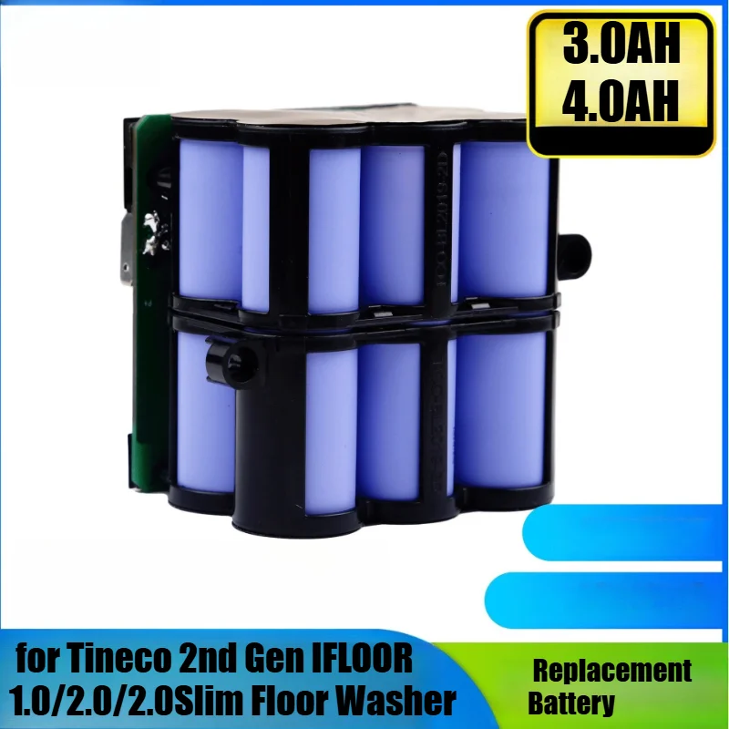 

Литий-ионный аккумулятор повышенной емкости 4.0 Ач для поломоечных машин Tineco 2-го поколения IFLOOR 1.0/2.0/2.0Slim с защитой от перезаряда