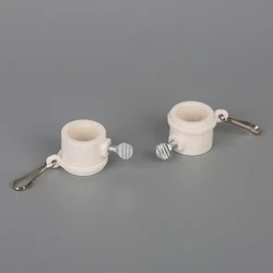 2pcs Plastic Flag Pole Rings 360 Degree Rotating Flagpole Flag Mounting Rings With Fixed Hook Anti Wrap