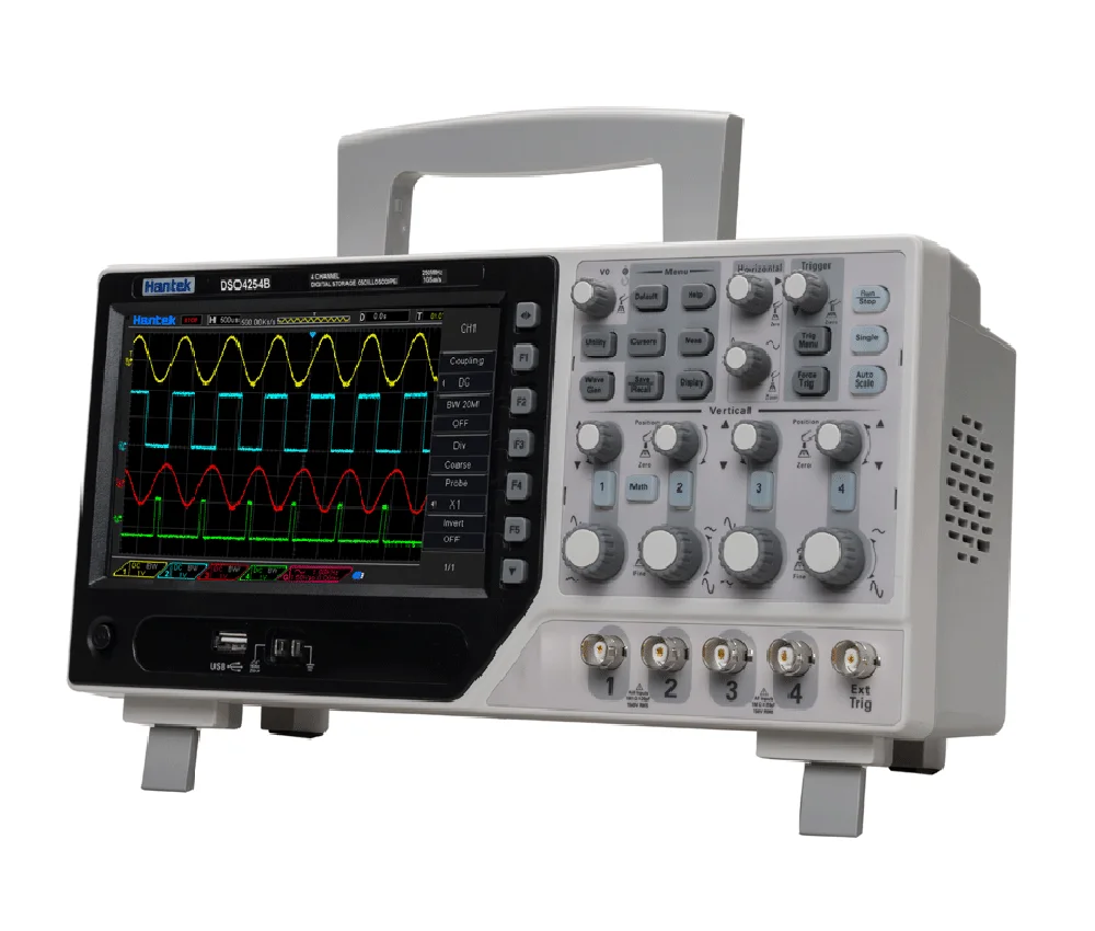 Hantek Dso4254B 250mhz 1GS/s 4 Channels Sampling Rate Digital Storage Portable Oscilloscope