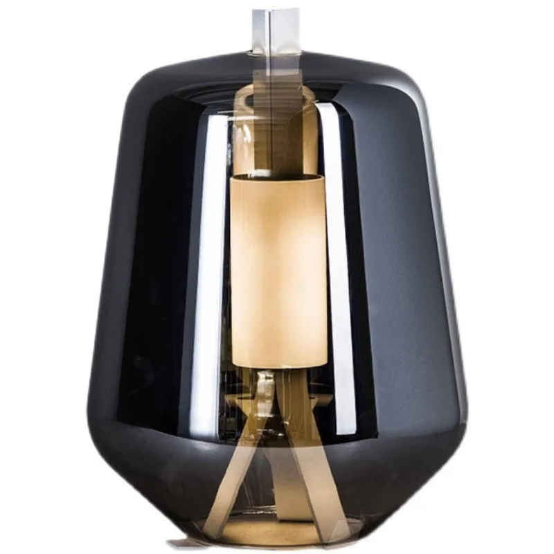 

Glass table lamp Nordic ornament exhibition hall living room bedroom dining room bedside light luxury table lamp