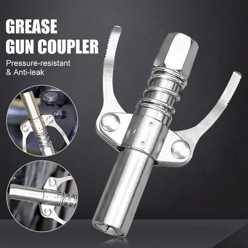 Grease Gun Coupler 10000 PSI NPTI/8 High Pressure Grease Nozzle Oil Pump Car Syringe Lubricant Tip Repair Accessories Lubricant