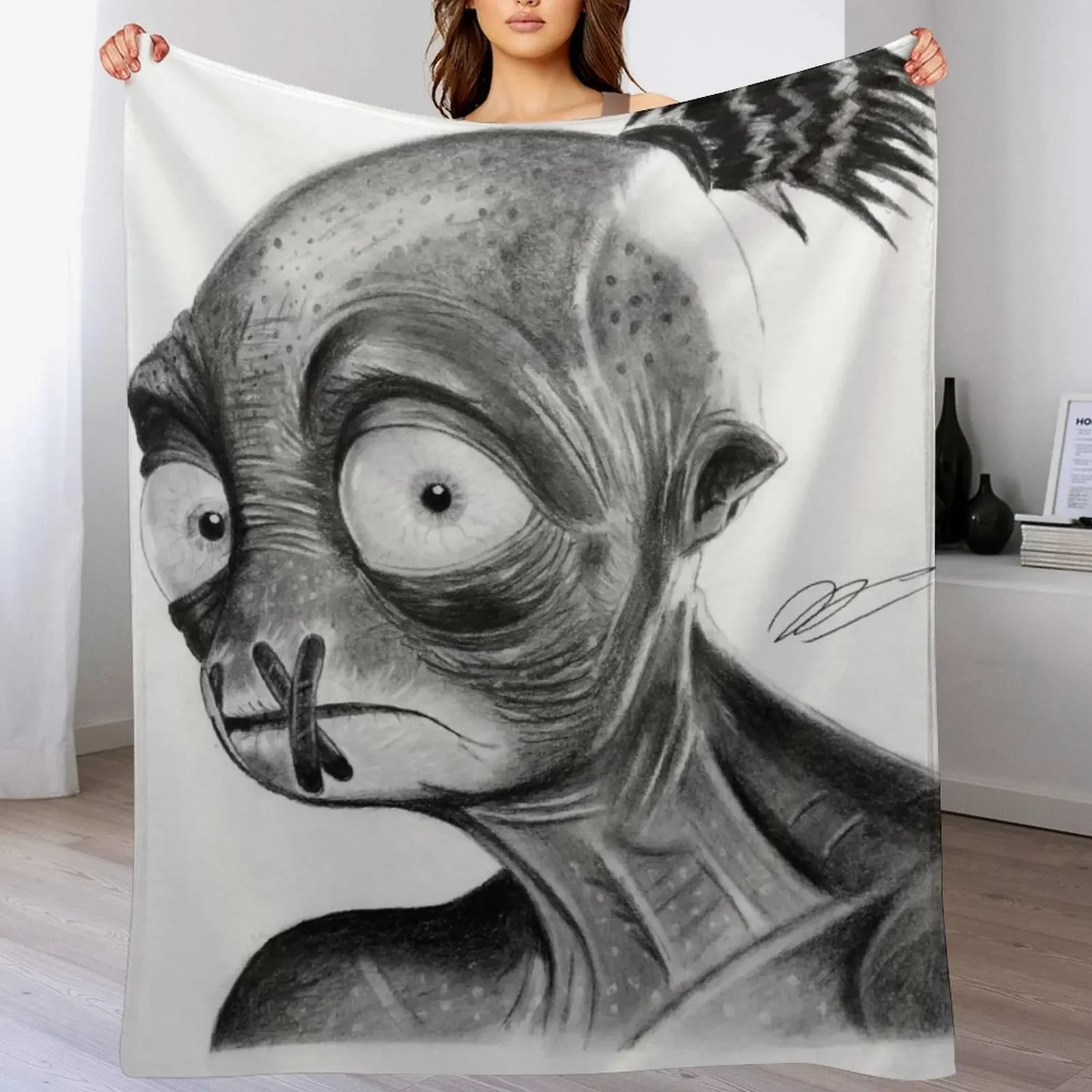 

Abe Throw Blanket Ultra Soft Flannel Fleece Blanket for All Seasons