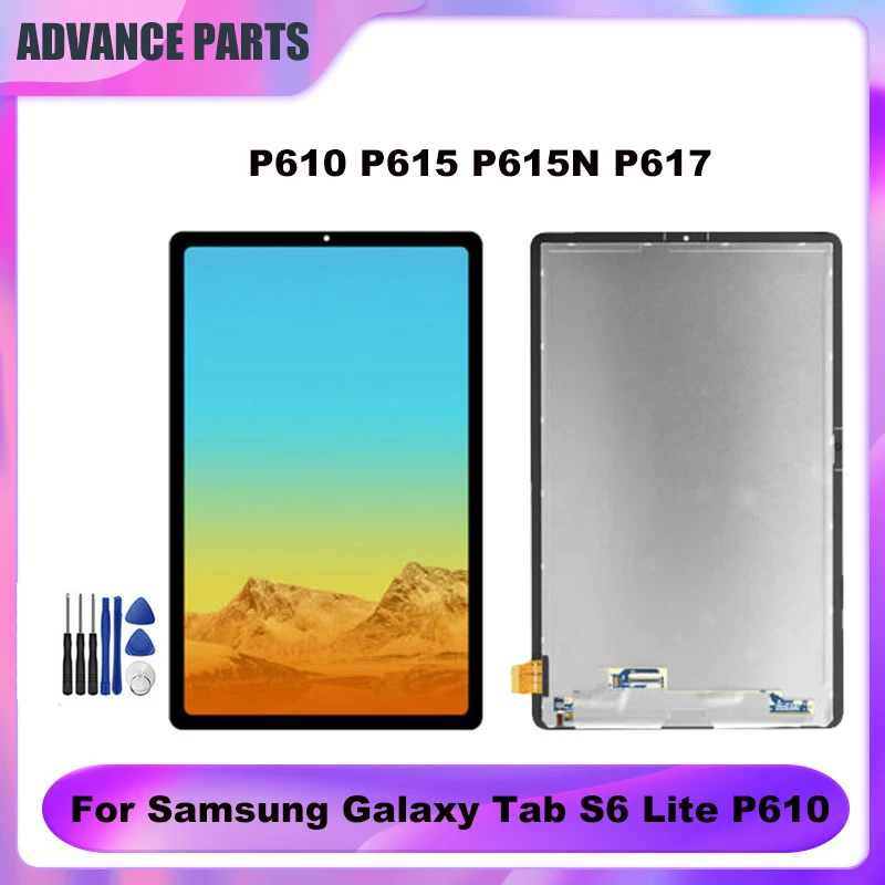 10.4'' For Samsung Galaxy Tab S6 Lite P610 P615 SM-P610 SM-P615 P613 P617 LCD Display Touch Screen Panel Digitizer Assembly