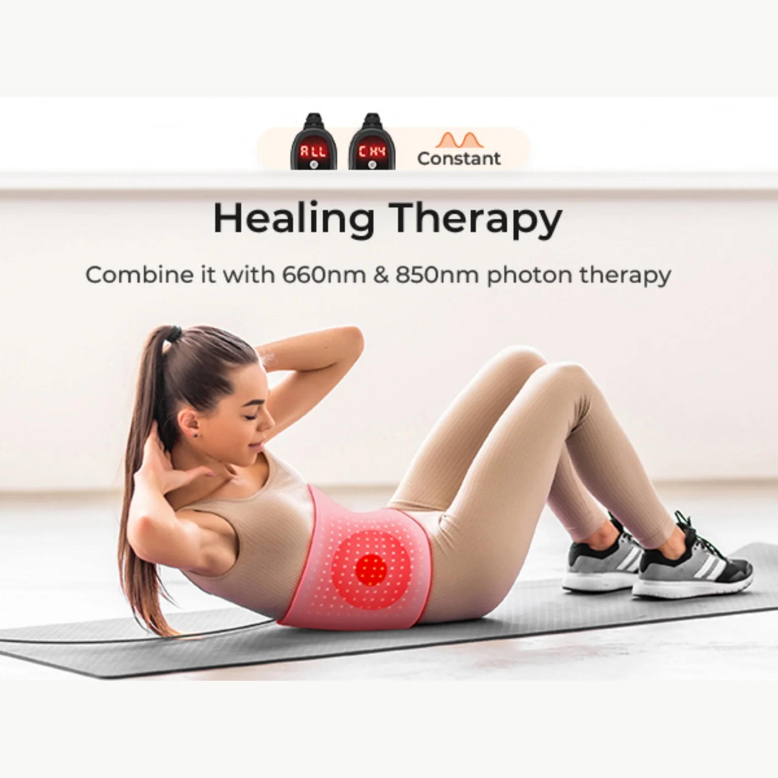 Red ＆Infrared Light Therapy Belt 850nm 660nm LED Beauty Devices fo Wrap Burn Fat Face Wrap Slimming Waist Heat Pad Full Body