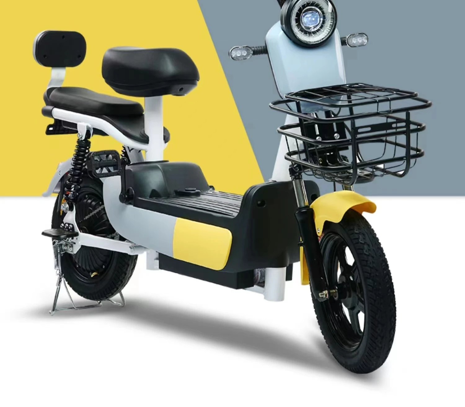 Electric bicycles, small battery cars for men and women, two-wheeled adult lithium-ion moped scooters, liquid crystal display sp