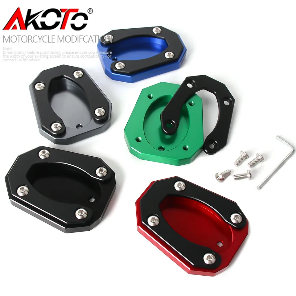 Nouveau pour Kawasaki Ninja ZX-4RR ZX-4R ZX4RR ZX4R ZX-25R 2023 2024 + Moto Accessoires déclinaison béquille Pied Béquille Latérale Agrandisseur Pad