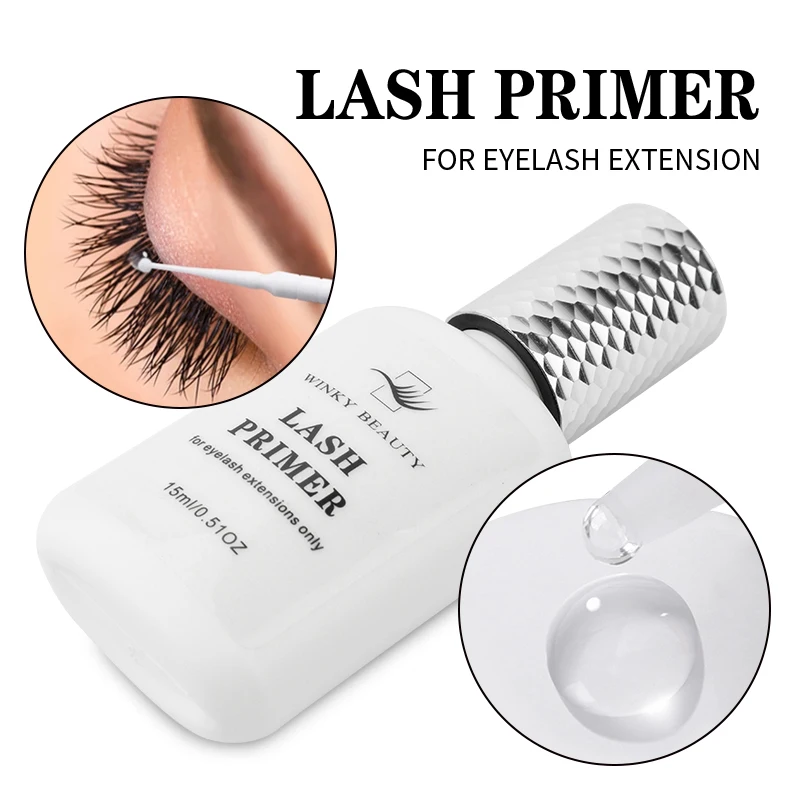 

15ml Eyelash Glue Primer For Lash Extension Strength Glue Adhesive Bonding False Eyelashes Long Lasting Fixing Agent Glue Tools