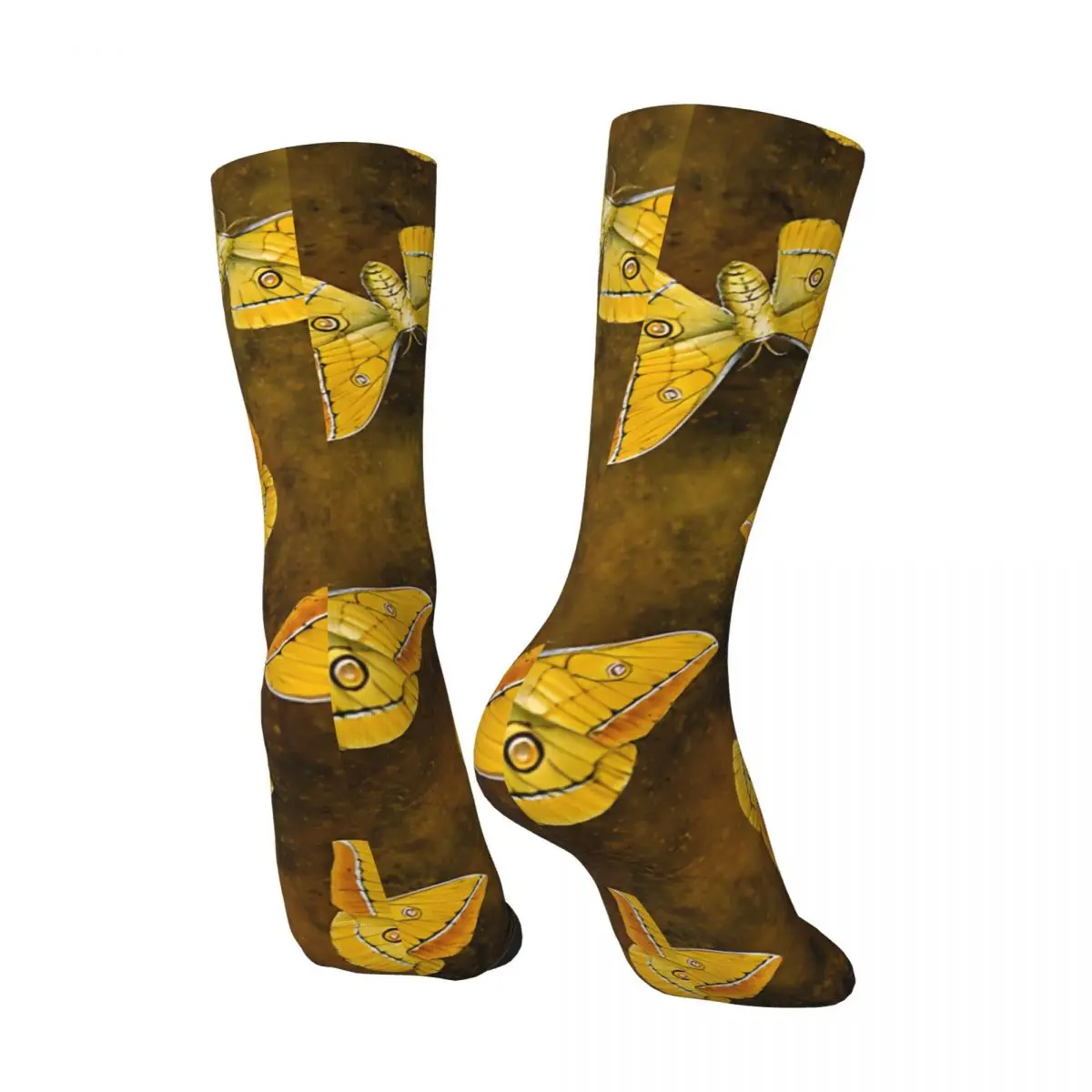 Gothic Autumn Butterfly! Men's Socks Vintage Harajuku Street Style Novelty Casual Crew Sock